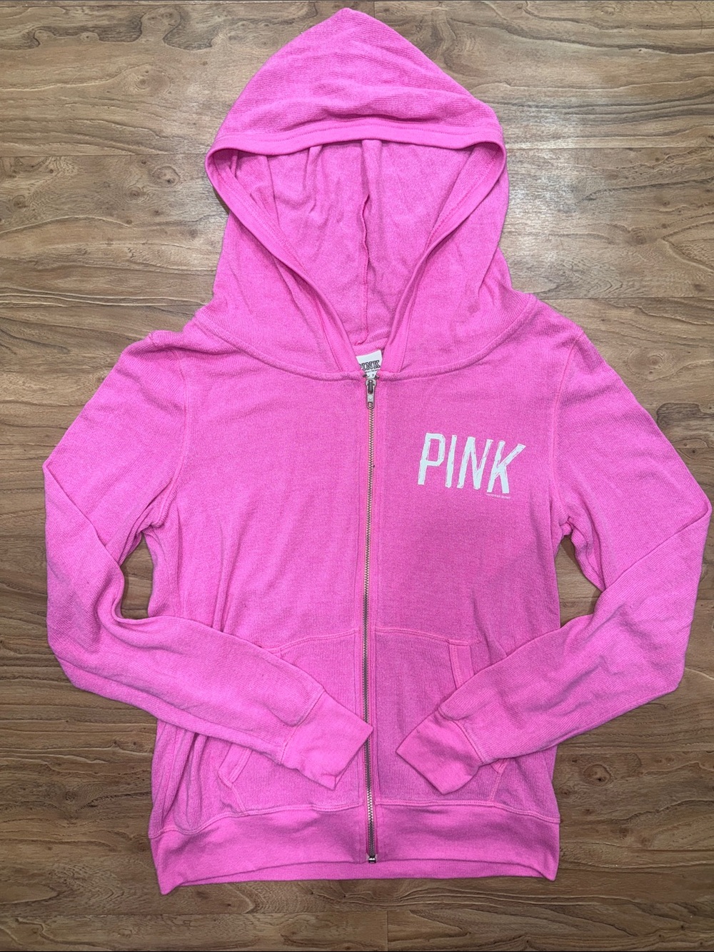 PINK Victoria's Secret Bubblegum Pink Zip-Up Hoodie